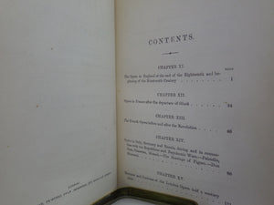 HISTORY OF THE OPERA BY SUTHERLAND EDWARDS 1862 FIRST EDITION, LEATHER BINDING