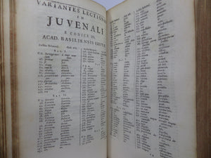 THE SATIRES OF ROMAN POETS JUVENAL & PERSIUS 1684 VELLUM BINDING
