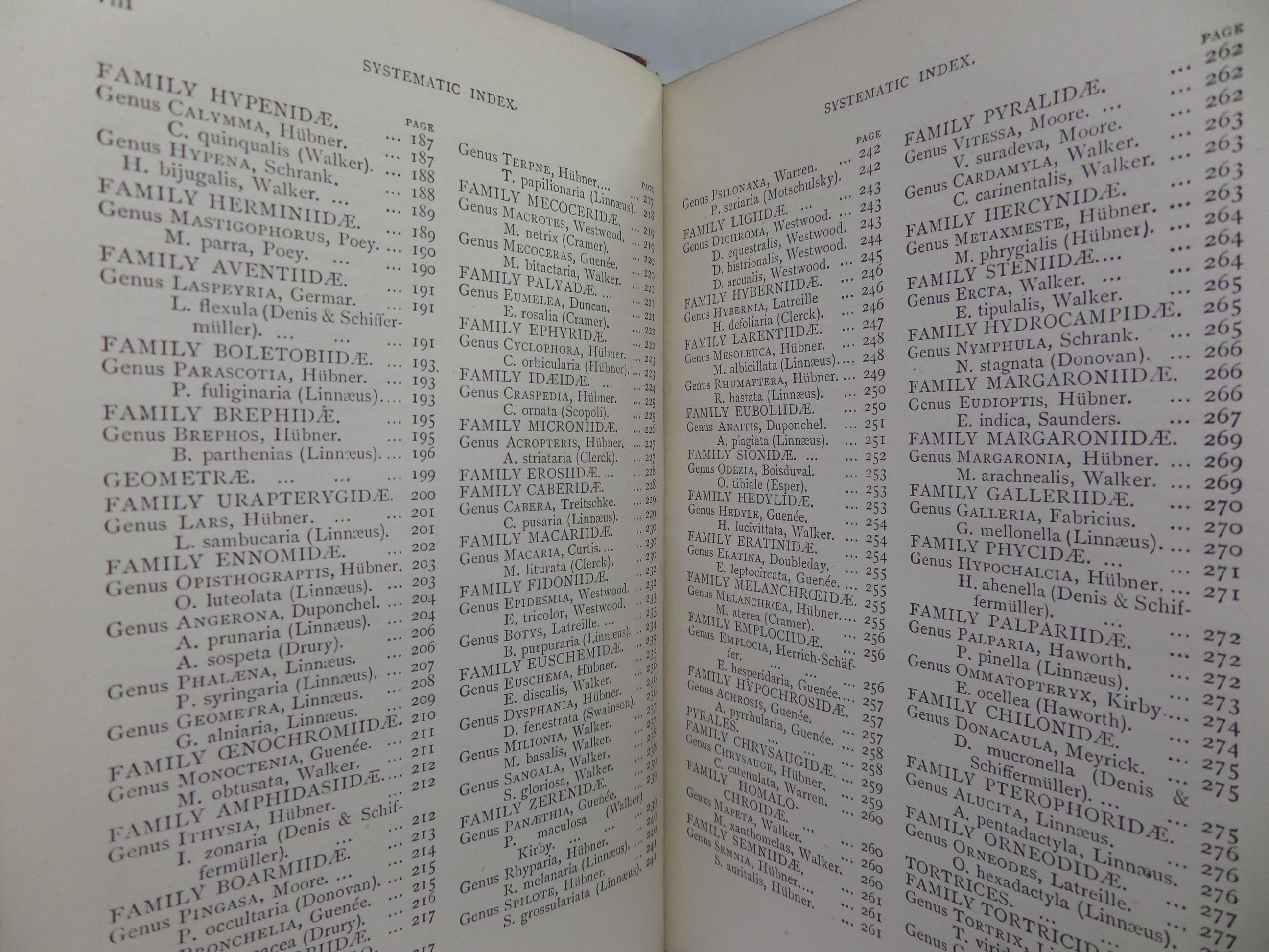 A HAND-BOOK TO THE ORDER LEPIDOPTERA [BUTTERFLIES & MOTHS] BY W.F. KIRBY 1896-97