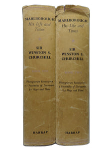 MARLBOROUGH HIS LIFE AND TIMES BY WINSTON CHURCHILL 1958 IN TWO VOLUMES
