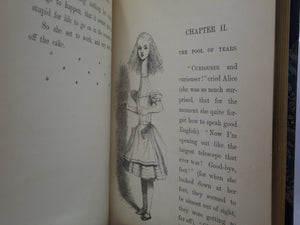 ALICE'S ADVENTURES IN WONDERLAND BY LEWIS CARROLL 1886 FINE LEATHER BINDING BY ROOT