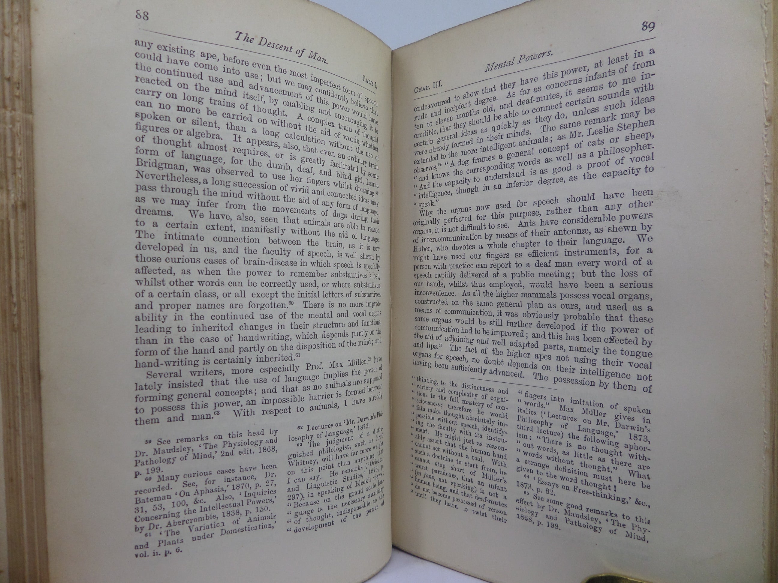 THE DESCENT OF MAN BY CHARLES DARWIN 1890