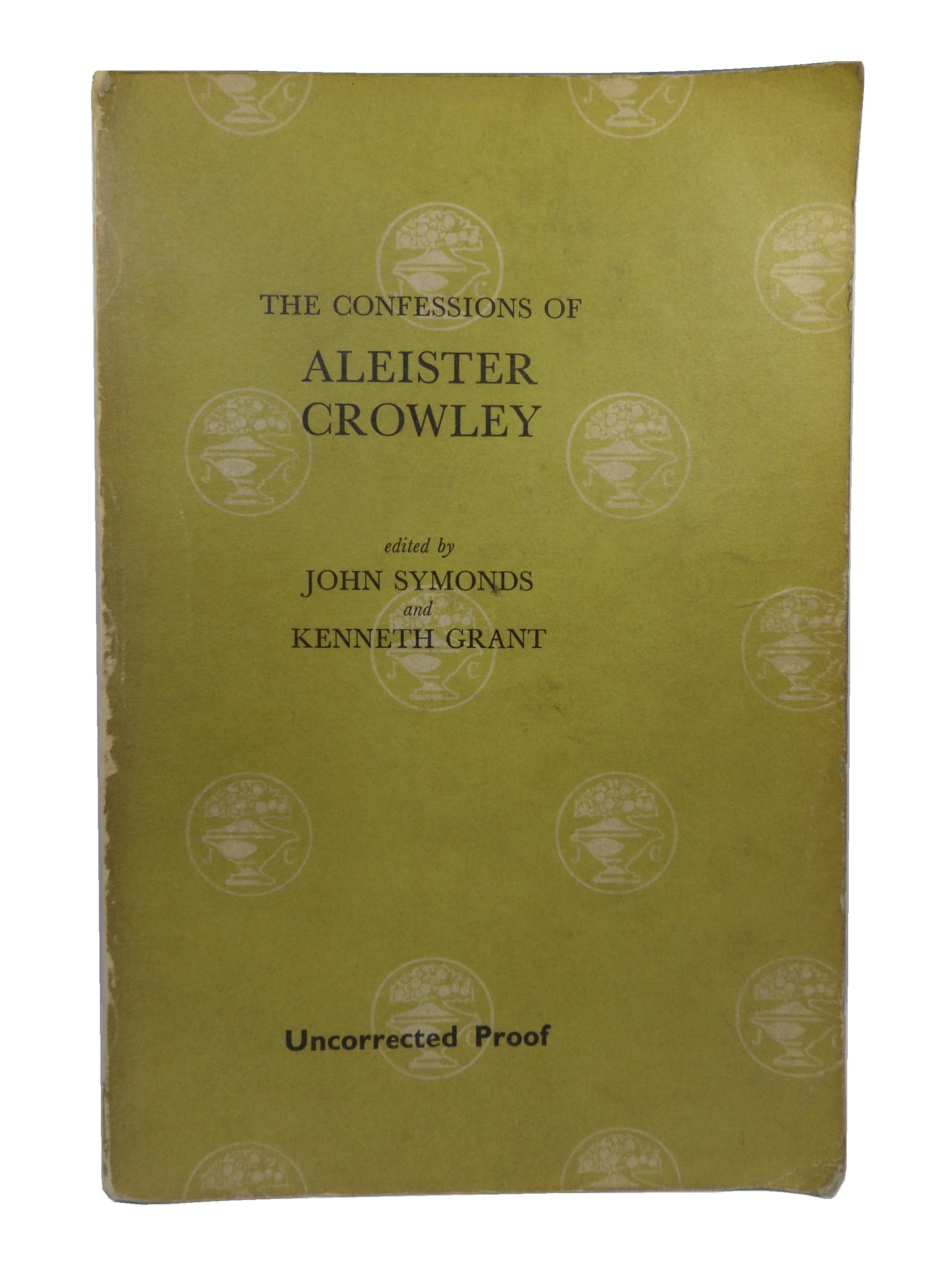 THE CONFESSIONS OF ALEISTER CROWLEY 1969 RARE UNCORRECTED PROOF COPY