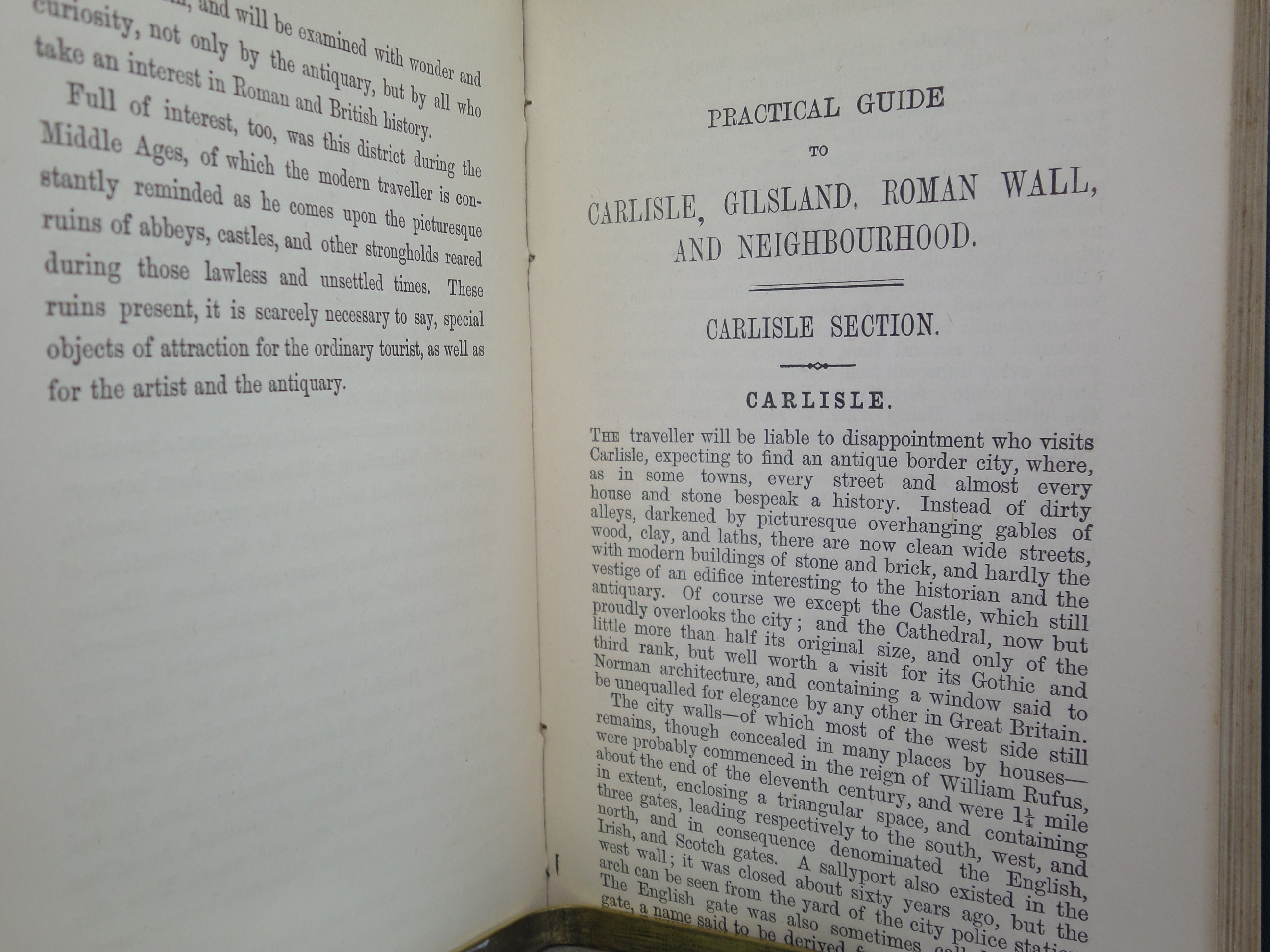 JENKINSON'S PRACTICAL GUIDE TO CARLISLE, GILSLAND, ROMAN WALL, AND NEIGHBOURHOOD 1884 SECOND EDITION