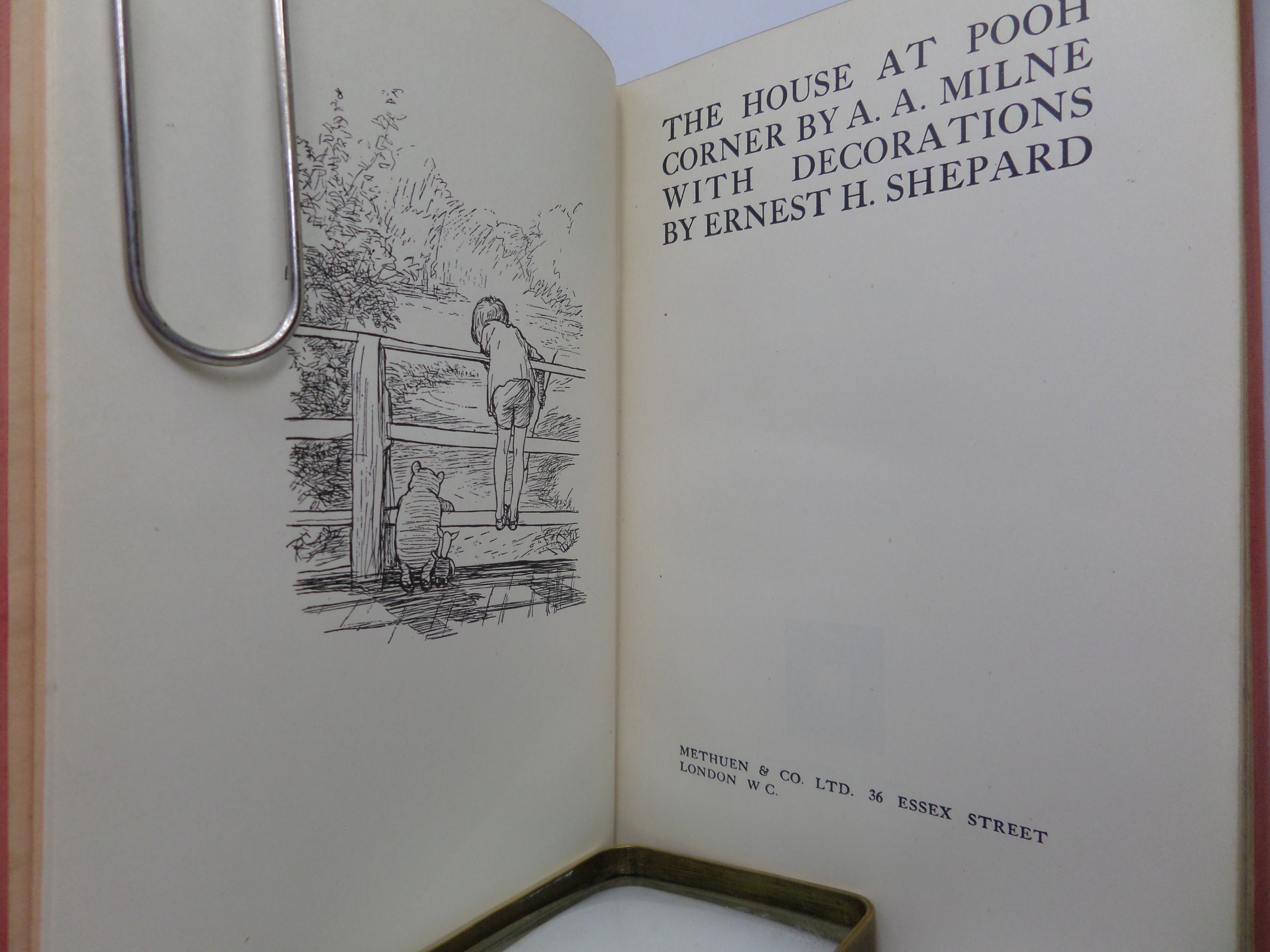 THE HOUSE AT POOH CORNER BY A. A. MILNE 1928 FIRST EDITION