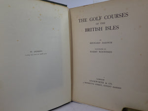 THE GOLF COURSES OF THE BRITISH ISLES BY BERNARD DARWIN 1910 FIRST EDITION