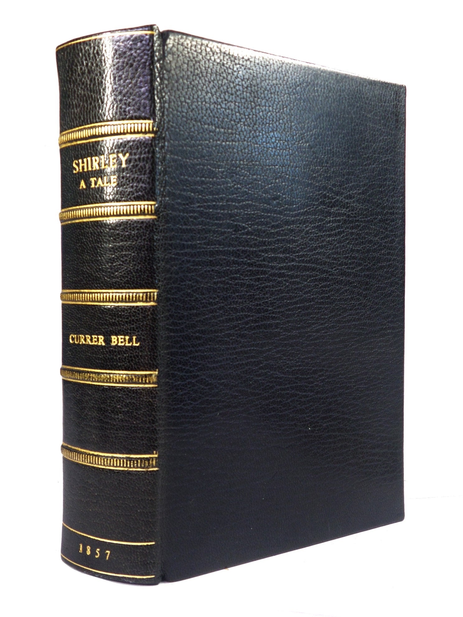 SHIRLEY BY CHARLOTTE BRONTE 1857 NEW EDITION, LEATHER BOUND