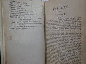 SHIRLEY BY CHARLOTTE BRONTE 1857 NEW EDITION, LEATHER BOUND