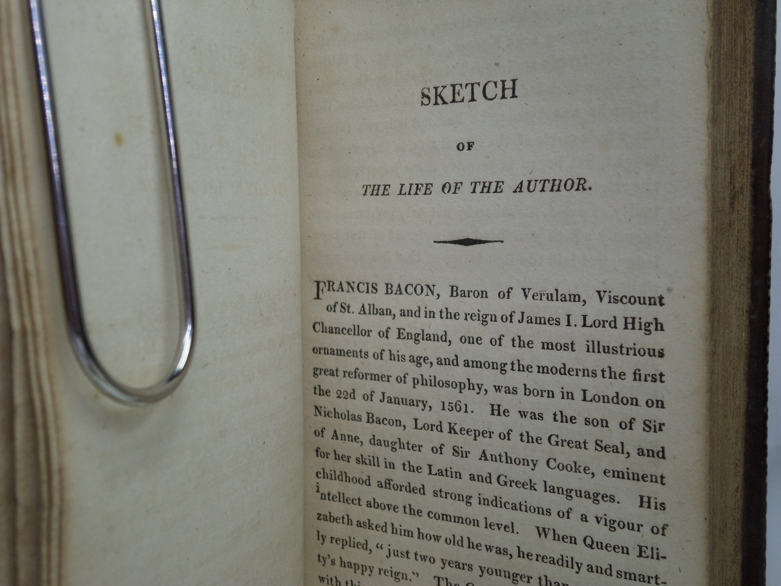 ESSAYS, MORAL, ECONOMICAL & POLITICAL BY FRANCIS BACON 1810 MINIATURE EDITION