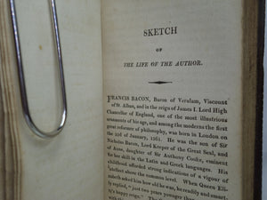 ESSAYS, MORAL, ECONOMICAL & POLITICAL BY FRANCIS BACON 1810 MINIATURE EDITION