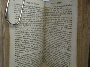 ESSAYS, MORAL, ECONOMICAL & POLITICAL BY FRANCIS BACON 1810 MINIATURE EDITION