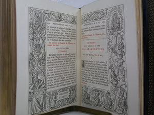 HEURES DE LA SAINTE VIERGE AVEC FIGURES PAR A. QUEYROY 1884 BOOK OF HOURS OF THE HOLY VIRGIN - FINE SIGNED BINDING