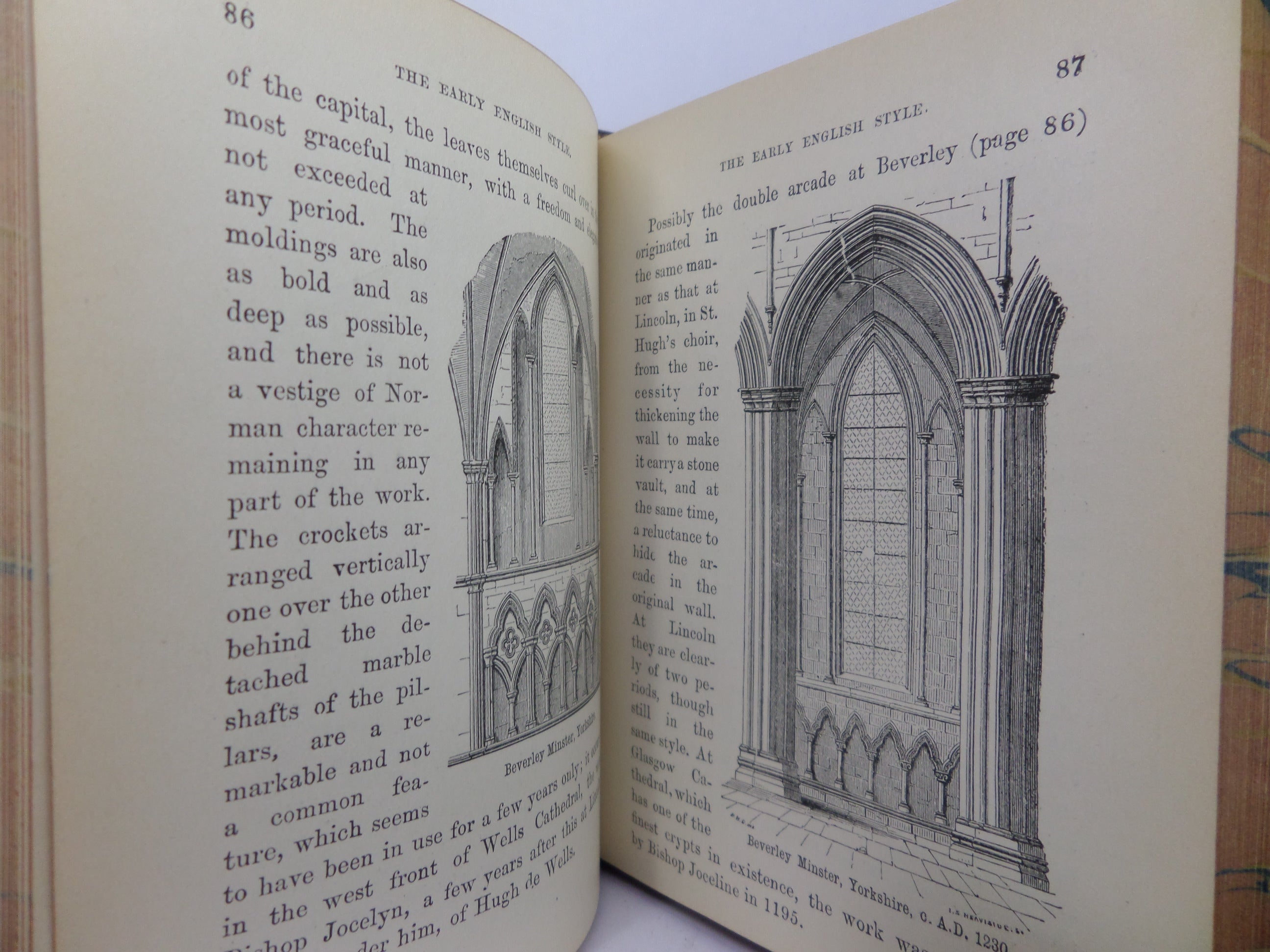 ABC OF GOTHIC ARCHITECTURE BY JOHN HENRY PARKER 1926 FINE LEATHER BINDING