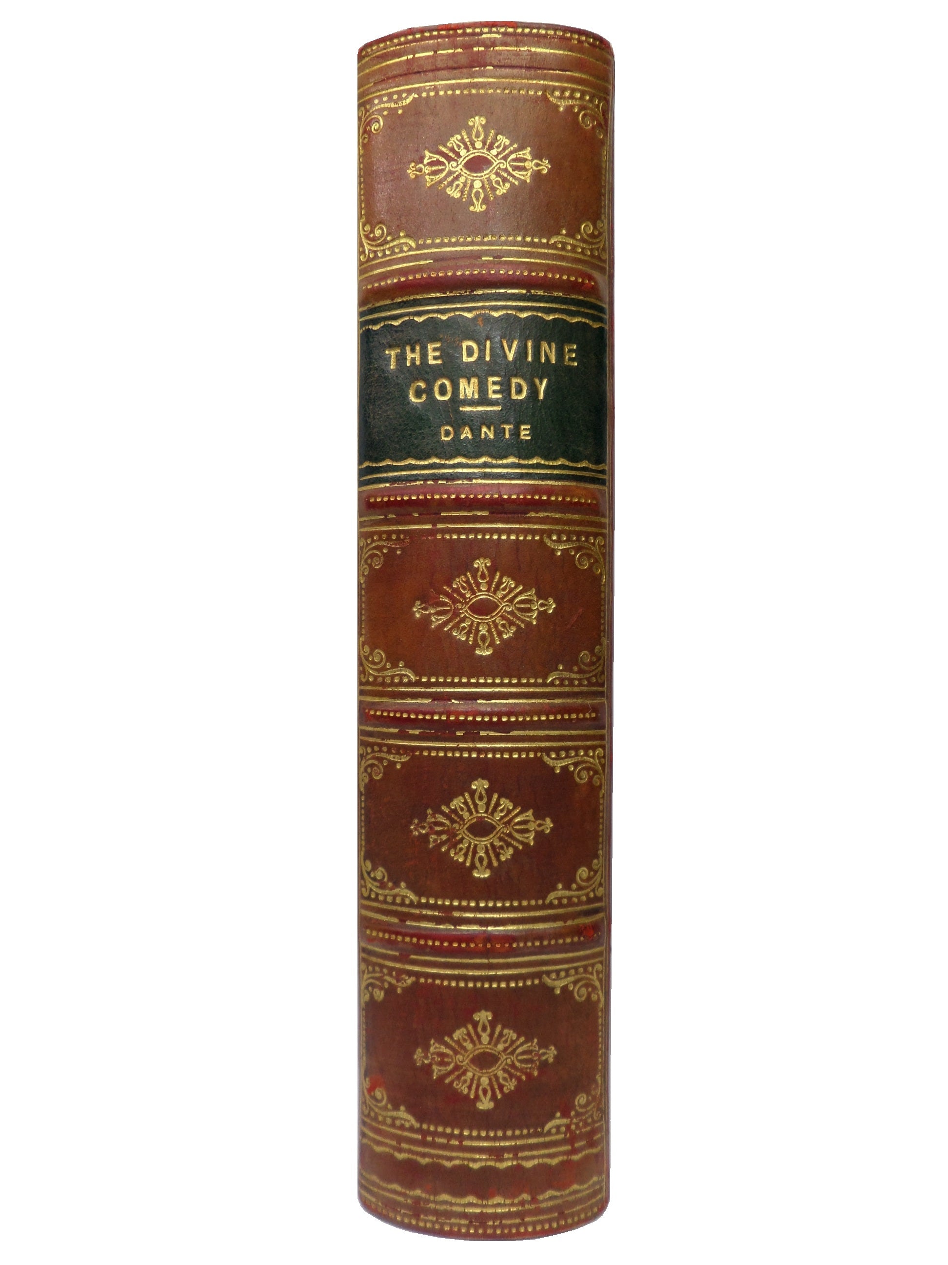 THE DIVINE COMEDY OF DANTE ALIGHIERI 1910 FINE LEATHER BINDING