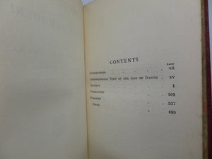 THE DIVINE COMEDY OF DANTE ALIGHIERI 1910 FINE LEATHER BINDING