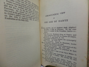 THE DIVINE COMEDY OF DANTE ALIGHIERI 1910 FINE LEATHER BINDING