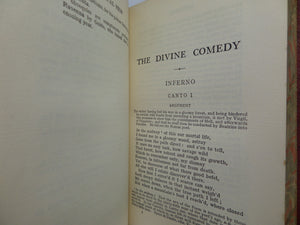 THE DIVINE COMEDY OF DANTE ALIGHIERI 1910 FINE LEATHER BINDING