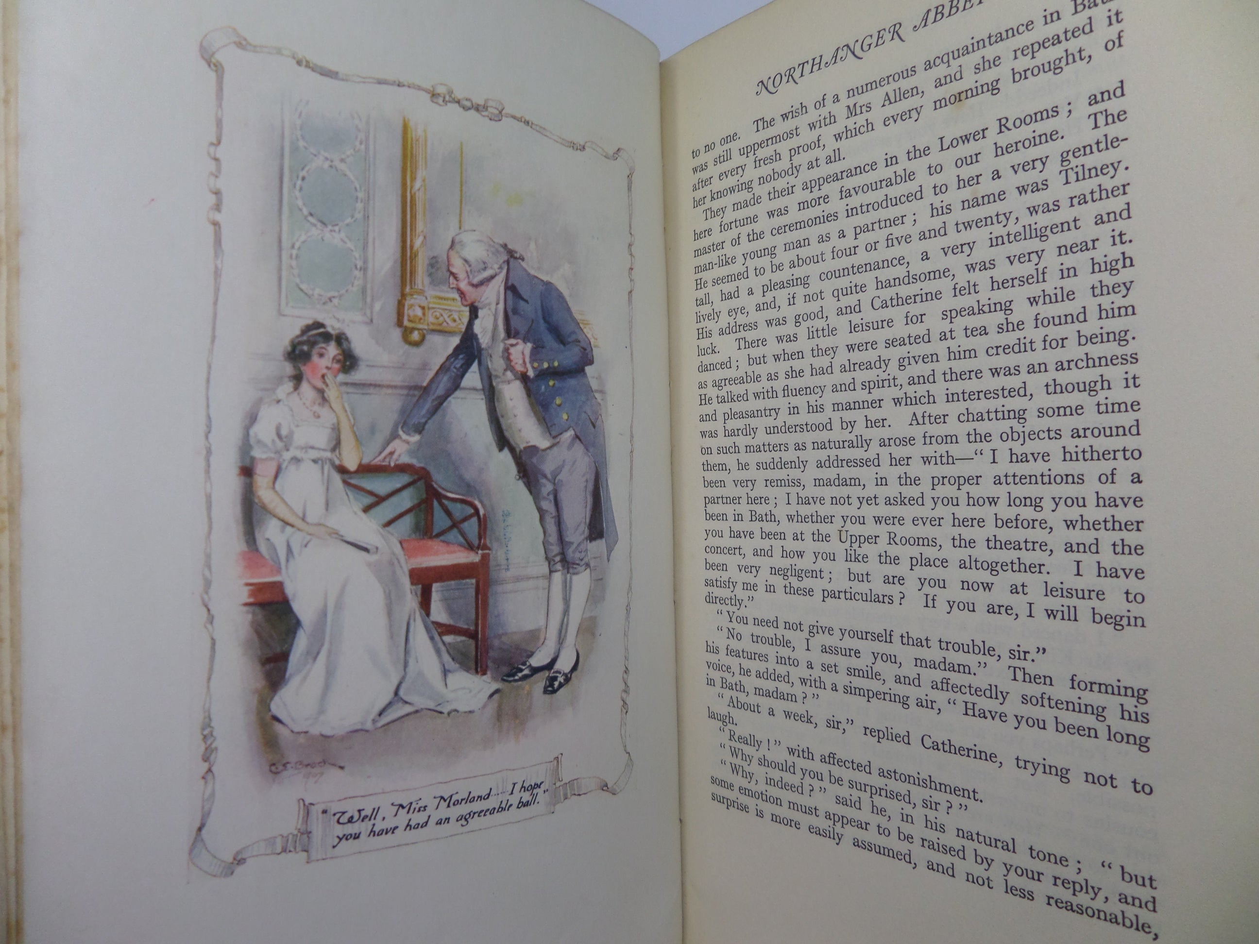 NORTHANGER ABBEY BY JANE AUSTEN 1907 C.E. BROCK ILLUSTRATIONS