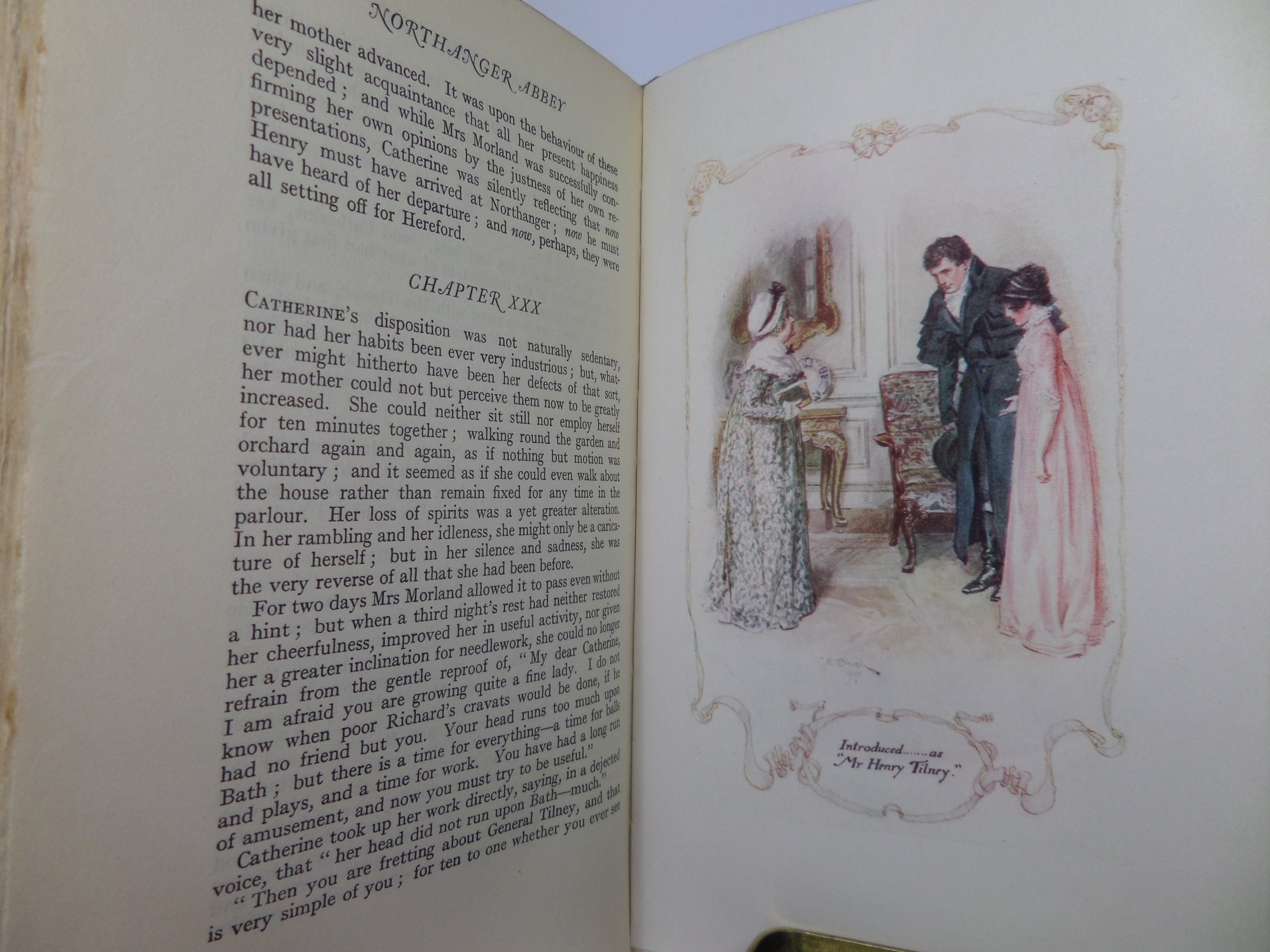 NORTHANGER ABBEY BY JANE AUSTEN 1907 C.E. BROCK ILLUSTRATIONS