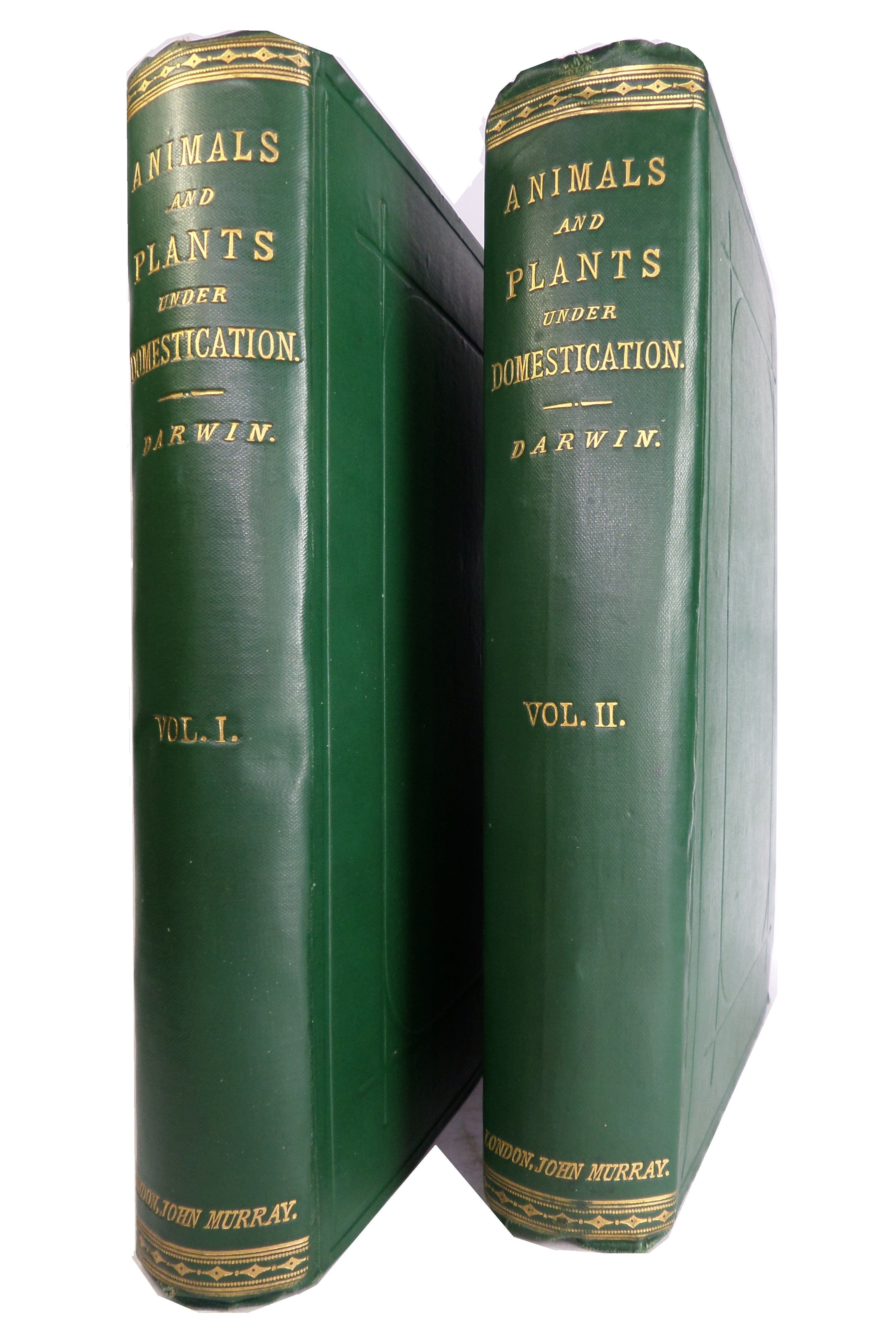 VARIATION OF ANIMALS & PLANTS UNDER DOMESTICATION BY CHARLES DARWIN 1868 FIRST EDITION, FIRST IMPRESSION