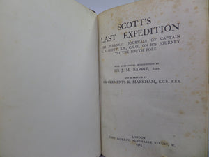 CAPTAIN R.F. SCOTT'S LAST EXPEDITION 1923 LEATHER BINDING