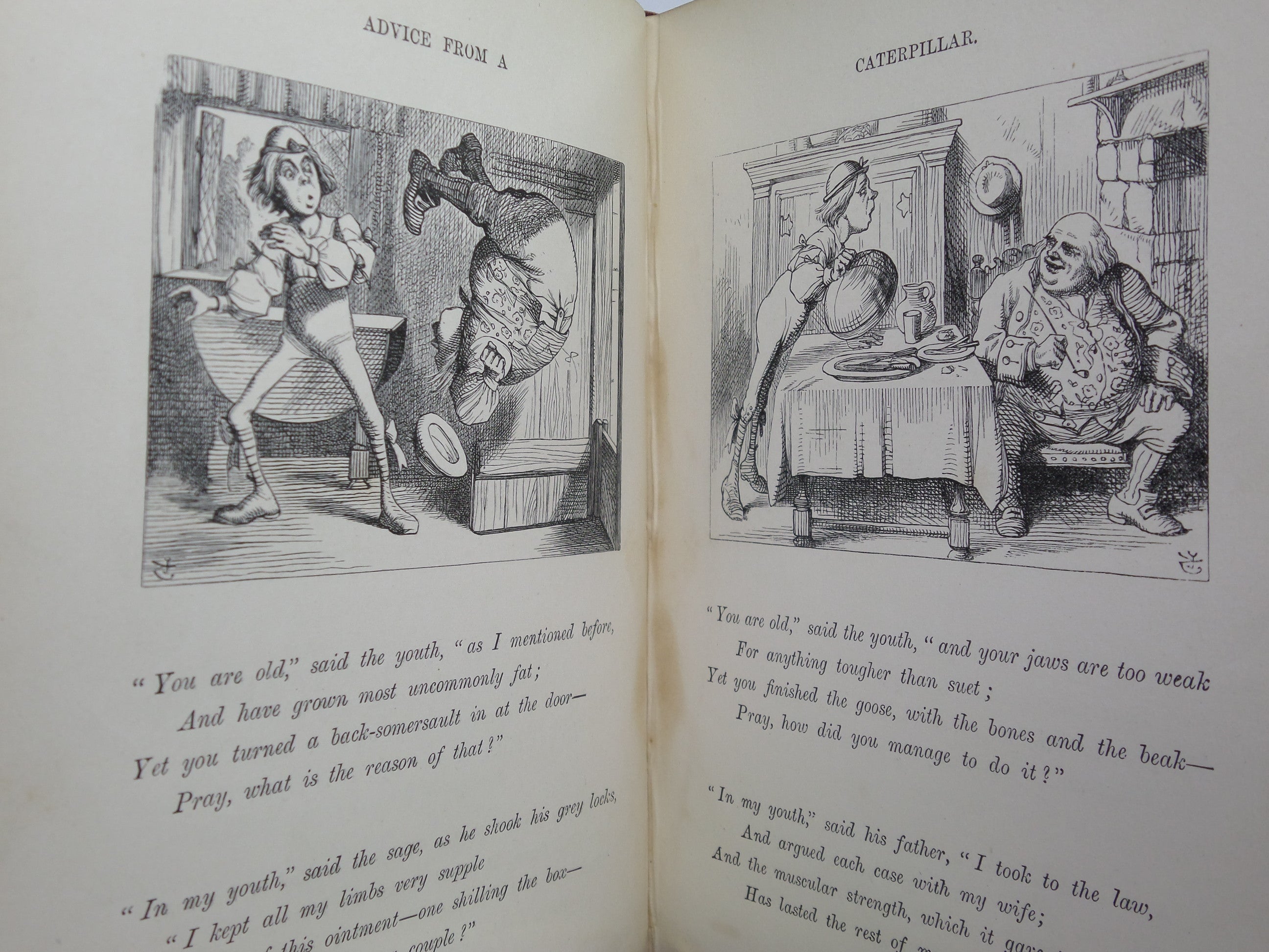 ALICE'S ADVENTURES IN WONDERLAND BY LEWIS CARROLL 1868 FIFTH EDITION