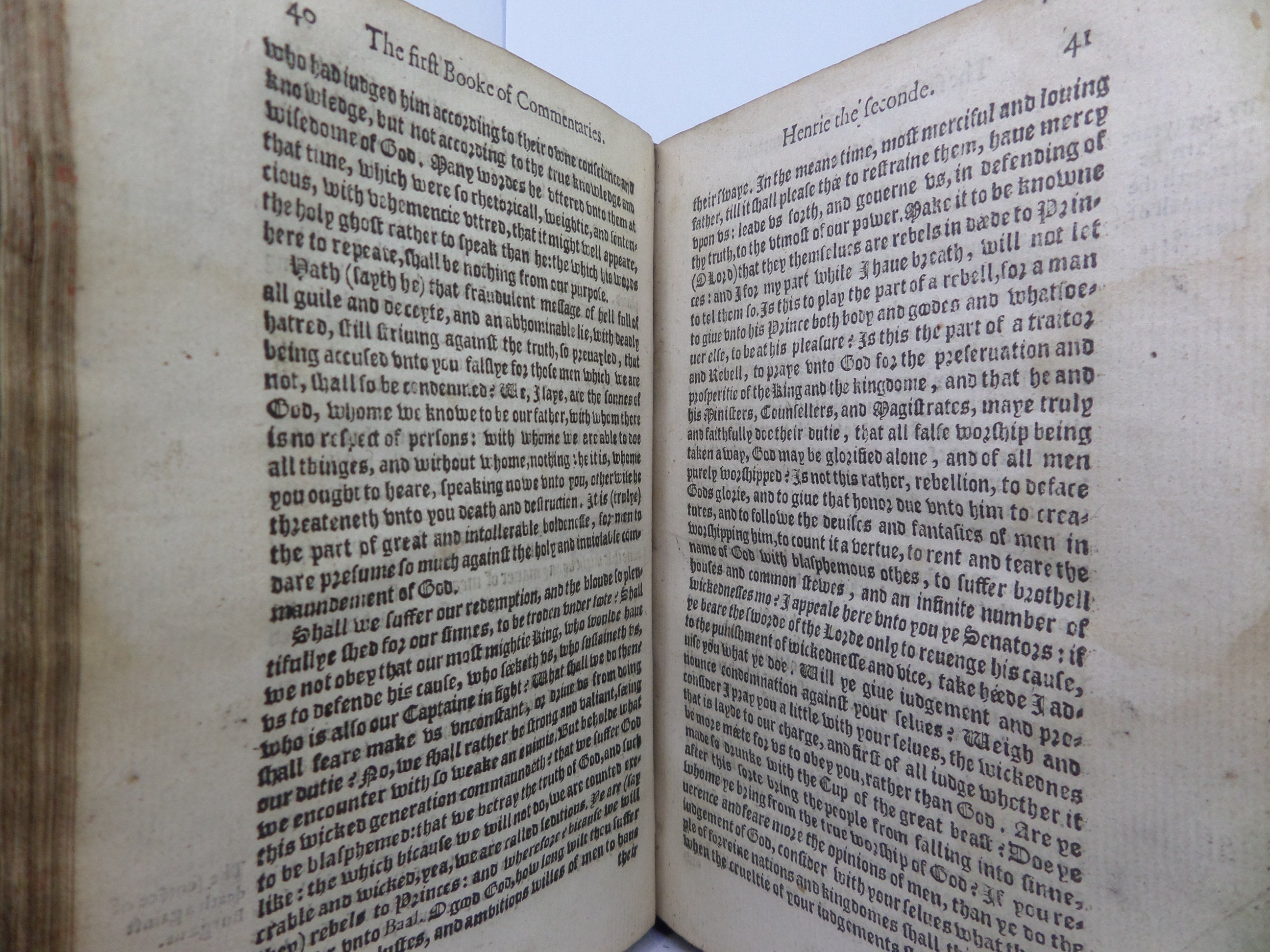 COMMENTARIES ON THE CIVIL WARS OF FRANCE BY JEAN DE SERRES 1574 ENGLISH TRANSLATION