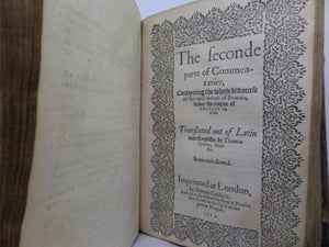 COMMENTARIES ON THE CIVIL WARS OF FRANCE BY JEAN DE SERRES 1574 ENGLISH TRANSLATION