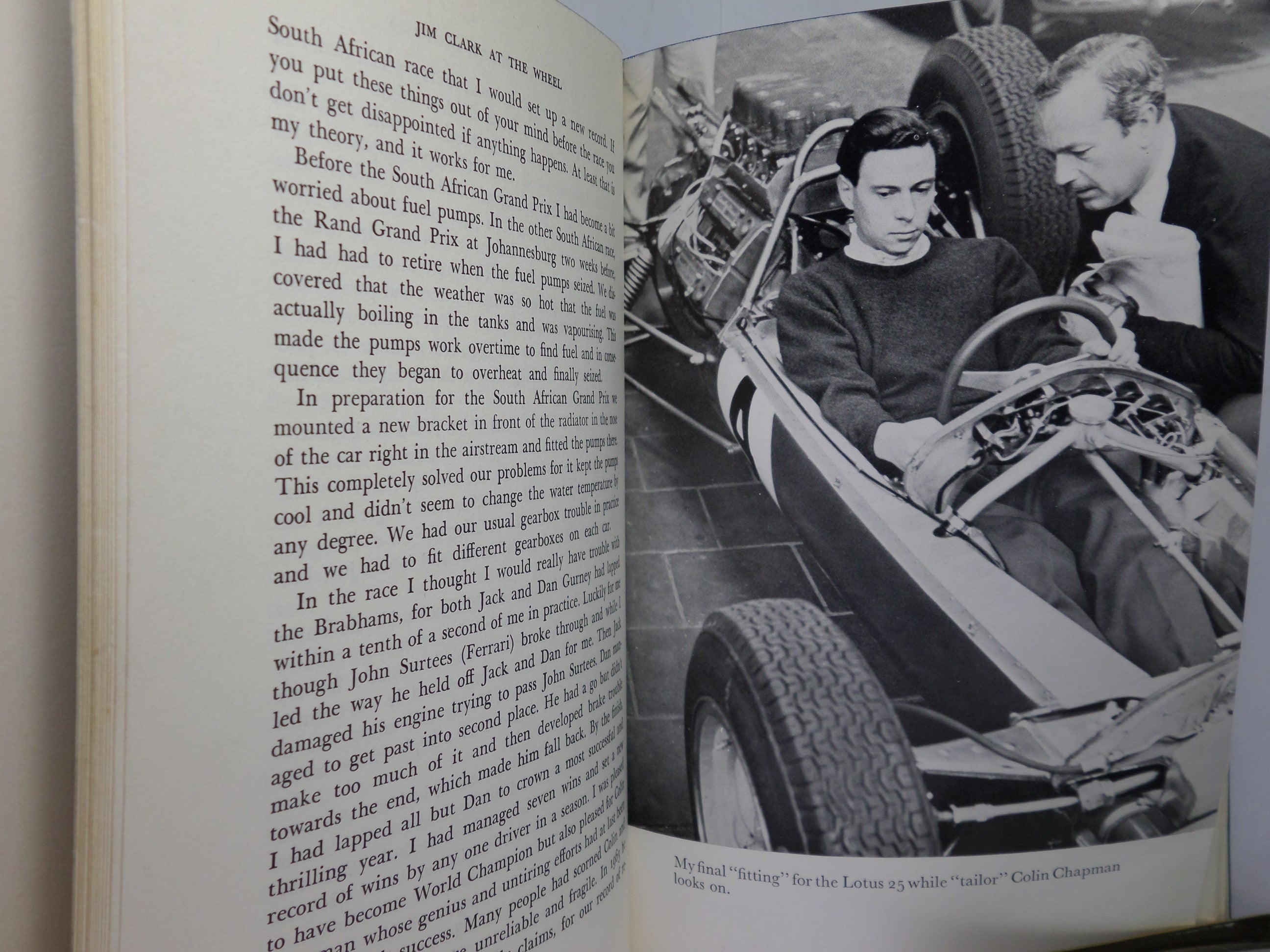 JIM CLARK AT THE WHEEL 1964 SIGNED FIRST EDITION HARDBACK