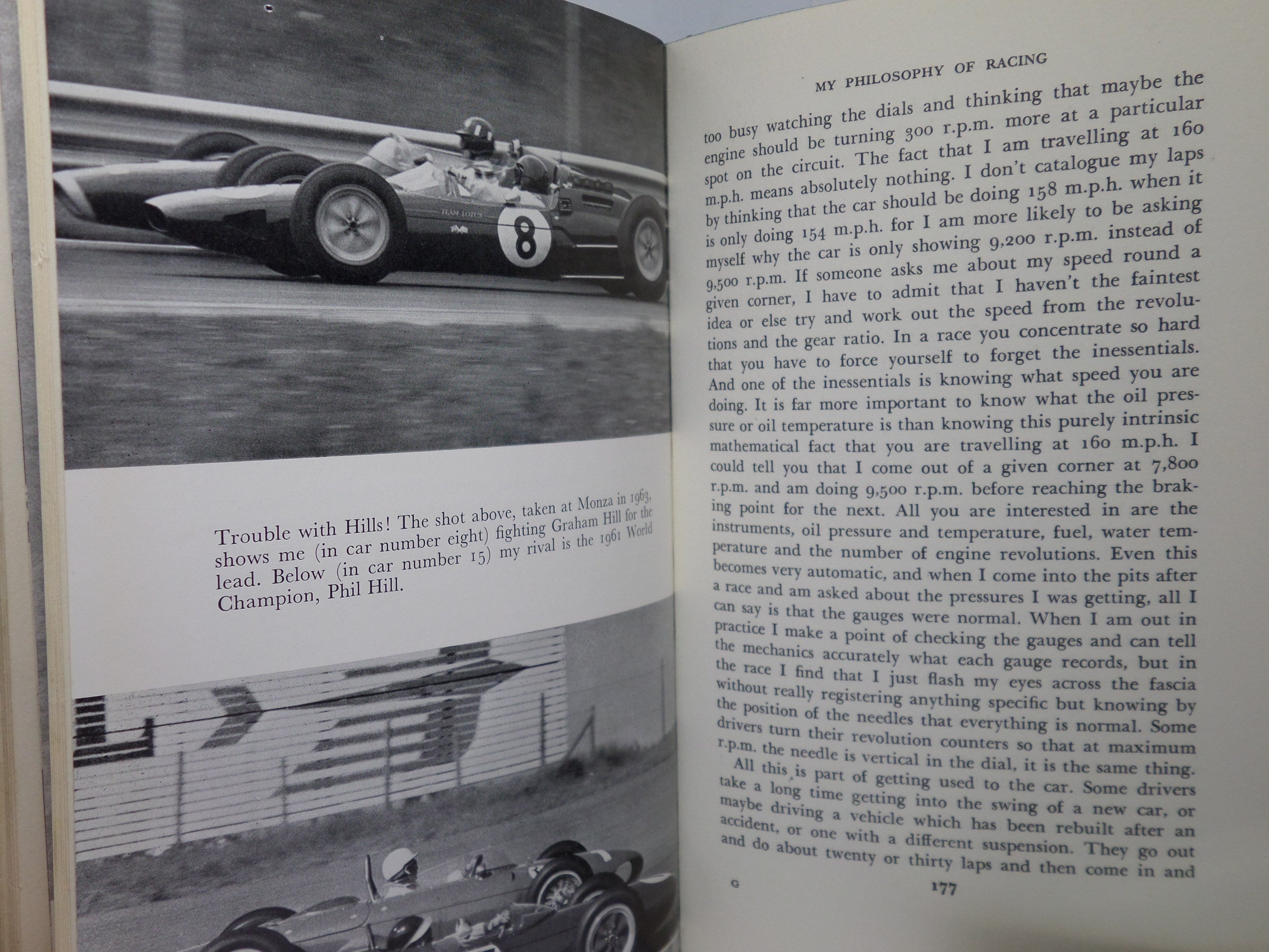 JIM CLARK AT THE WHEEL 1964 SIGNED FIRST EDITION HARDBACK