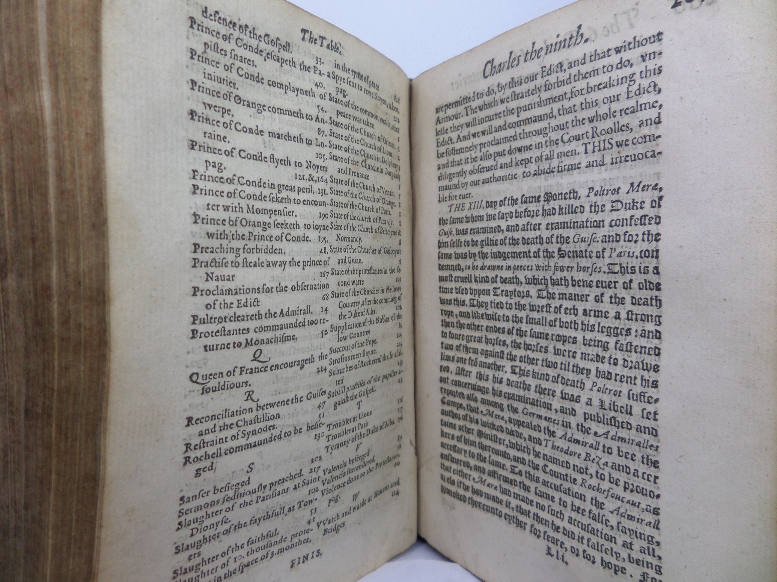 COMMENTARIES ON THE CIVIL WARS OF FRANCE BY JEAN DE SERRES 1574 ENGLISH TRANSLATION