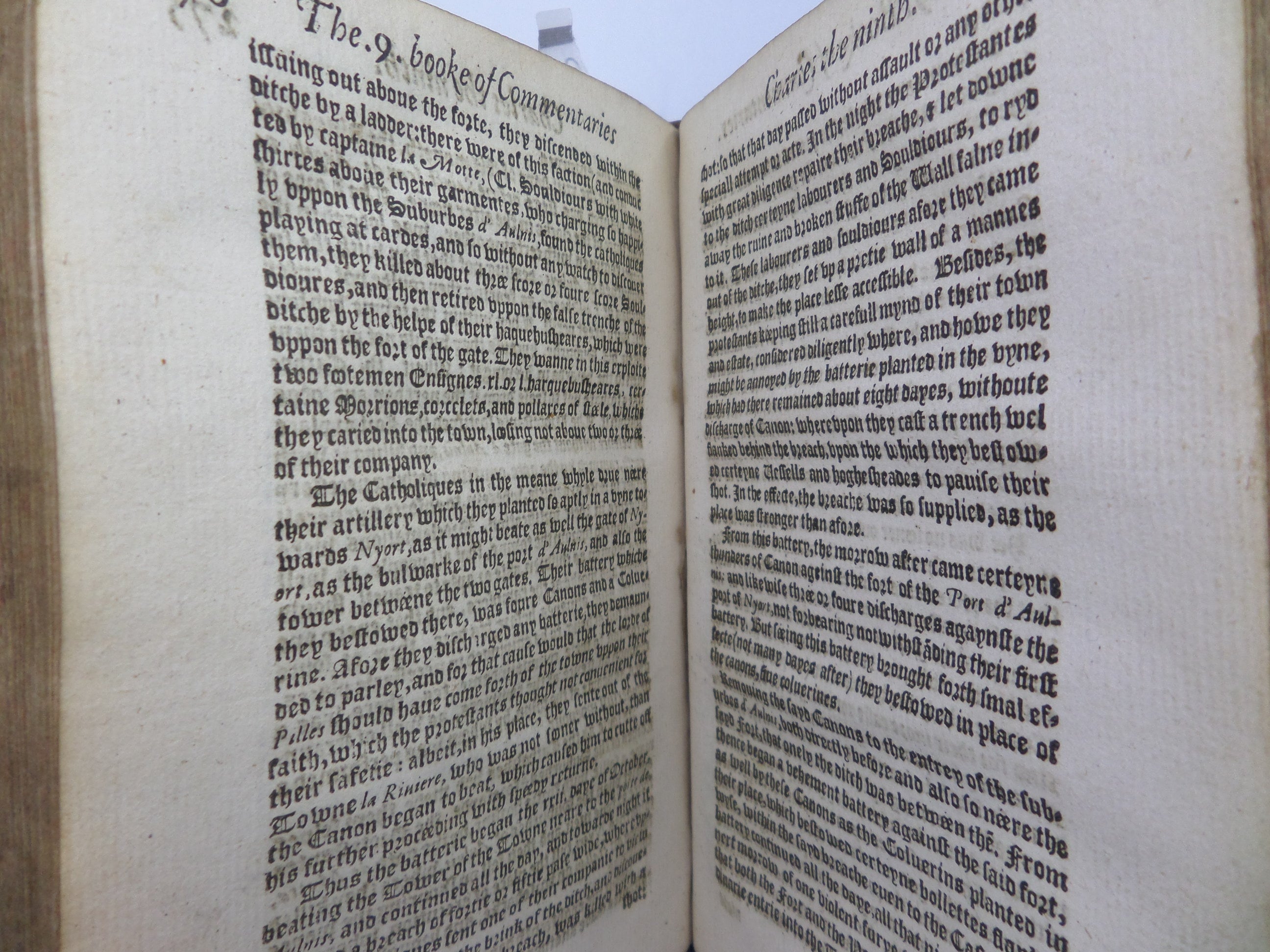 COMMENTARIES ON THE CIVIL WARS OF FRANCE BY JEAN DE SERRES 1574 ENGLISH TRANSLATION