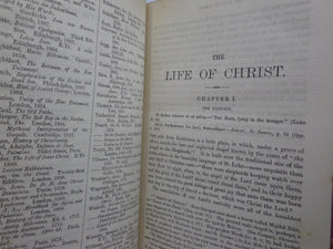 THE LIFE OF CHRIST BY FREDERIC FARRAR 1899 FINE TREE-CALF BINDING