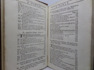 PIOUS BREATHINGS; THE MEDITATIONS OF ST. AUGUSTINE 1728 GEORGE STANHOPE TRANS.