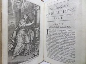 PIOUS BREATHINGS; THE MEDITATIONS OF ST. AUGUSTINE 1728 GEORGE STANHOPE TRANS.