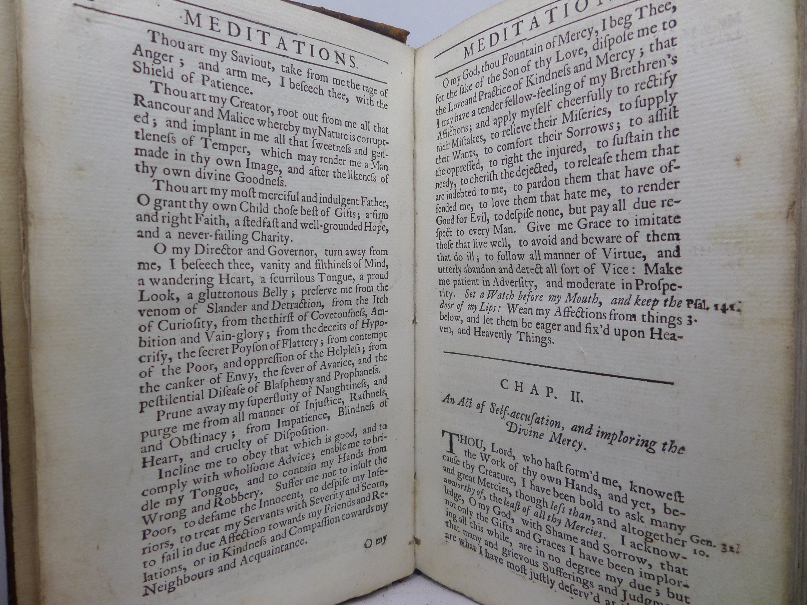 PIOUS BREATHINGS; THE MEDITATIONS OF ST. AUGUSTINE 1728 GEORGE STANHOPE TRANS.