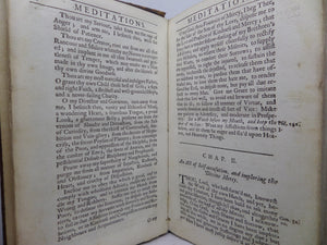 PIOUS BREATHINGS; THE MEDITATIONS OF ST. AUGUSTINE 1728 GEORGE STANHOPE TRANS.