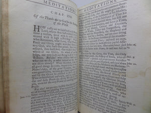 PIOUS BREATHINGS; THE MEDITATIONS OF ST. AUGUSTINE 1728 GEORGE STANHOPE TRANS.