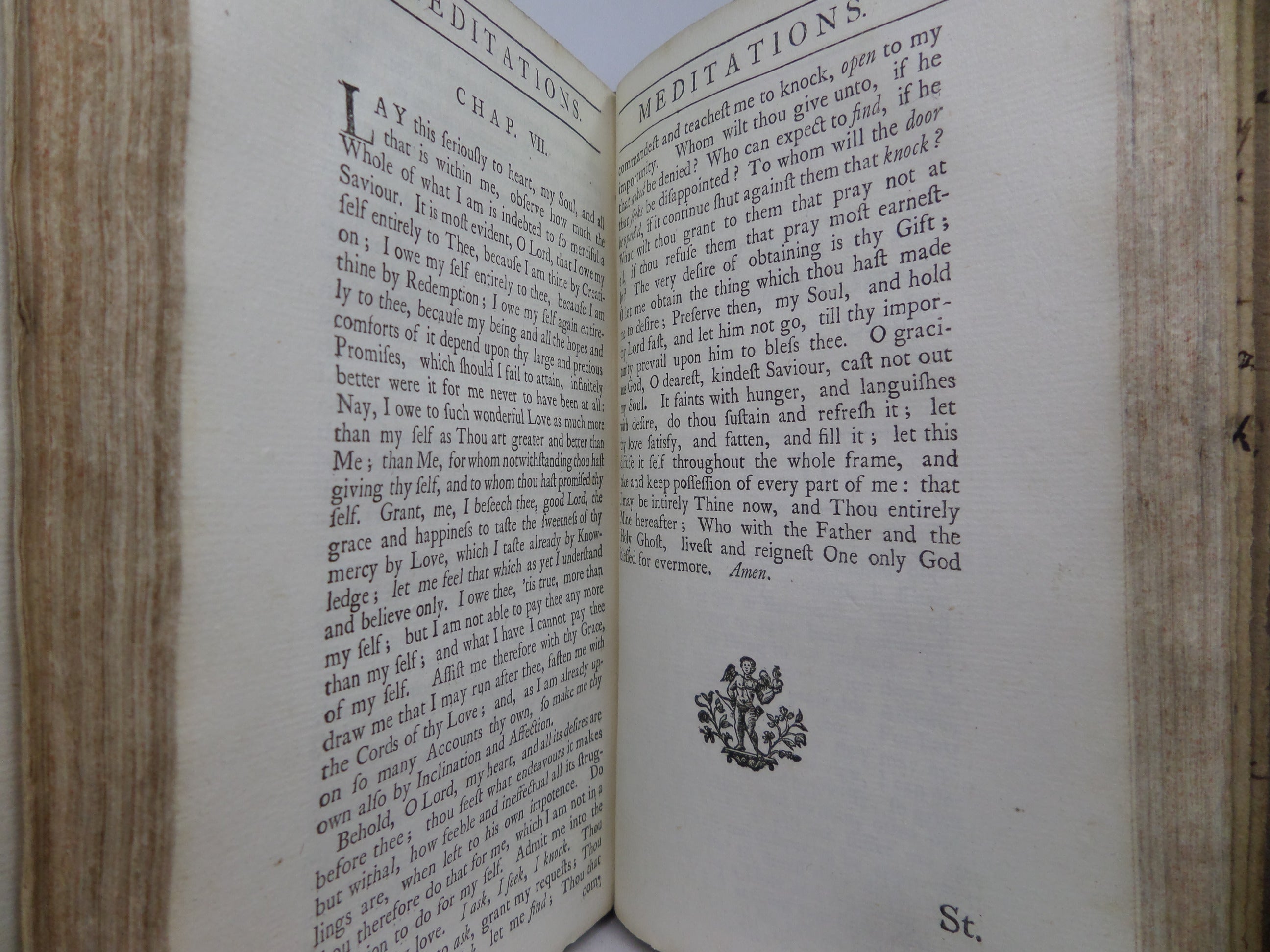 PIOUS BREATHINGS; THE MEDITATIONS OF ST. AUGUSTINE 1728 GEORGE STANHOPE TRANS.