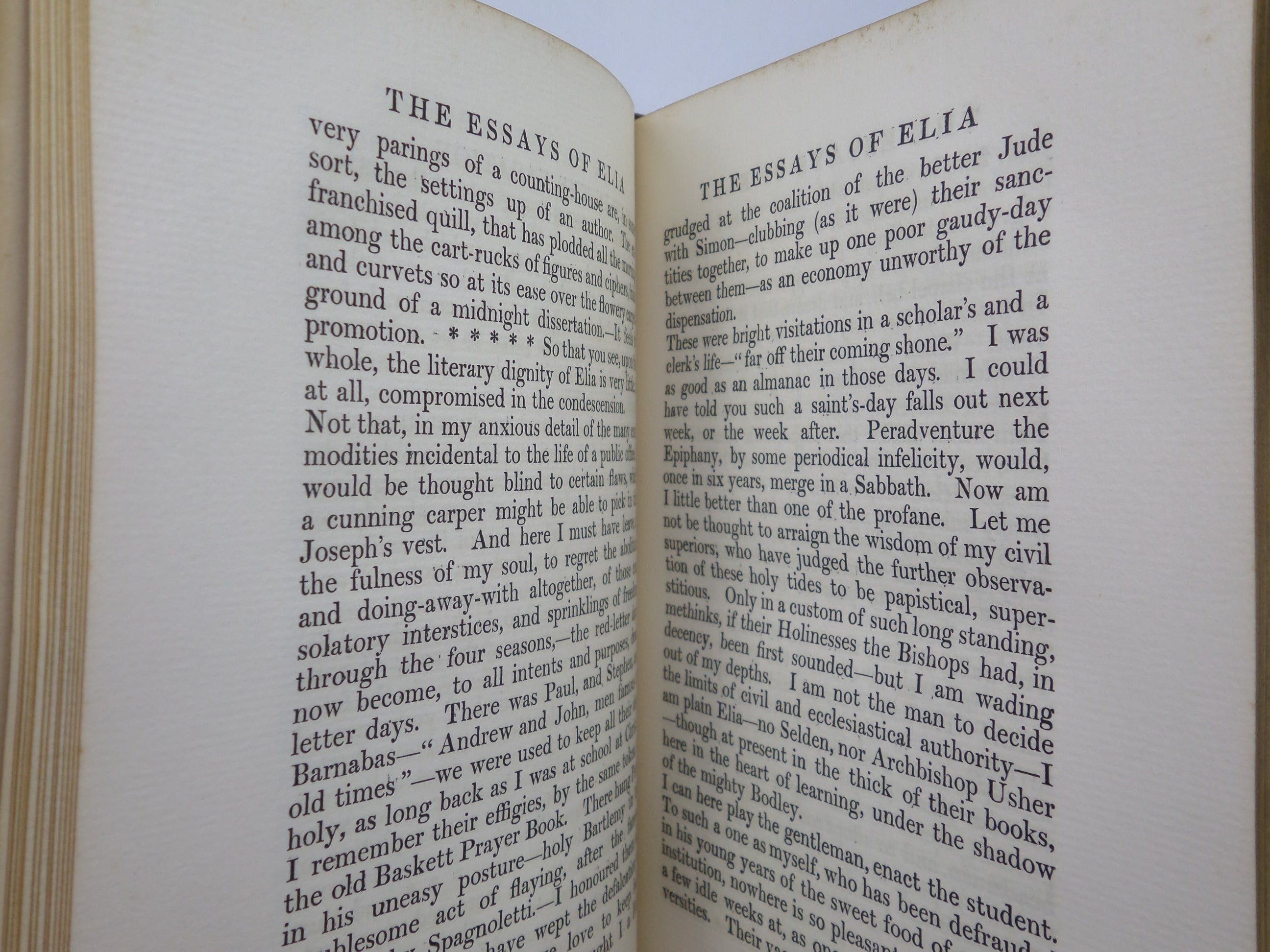 THE ESSAYS OF ELIA BY CHARLES LAMB CA. 1910 FINE RIVIERE BINDING