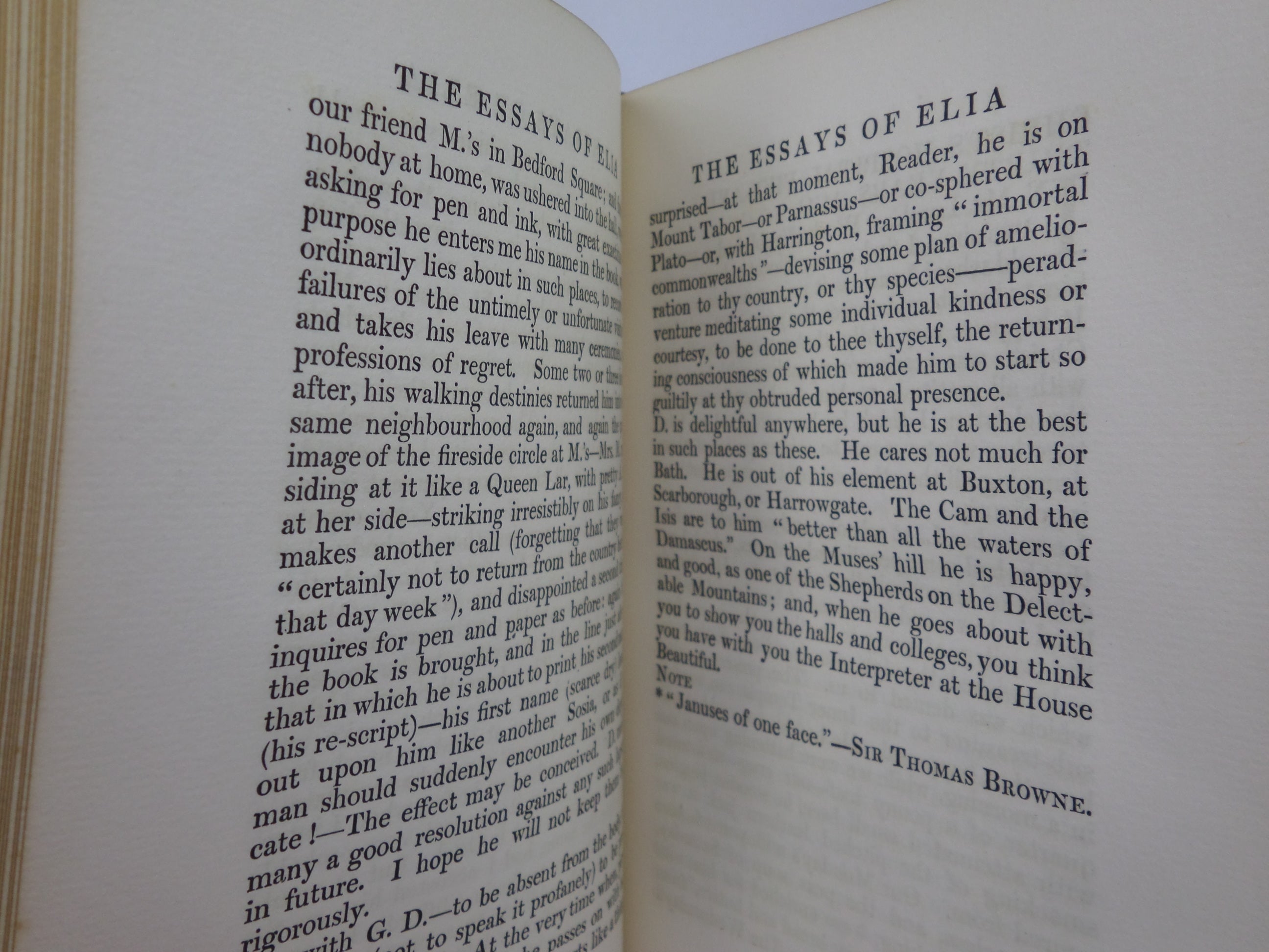 THE ESSAYS OF ELIA BY CHARLES LAMB CA. 1910 FINE RIVIERE BINDING