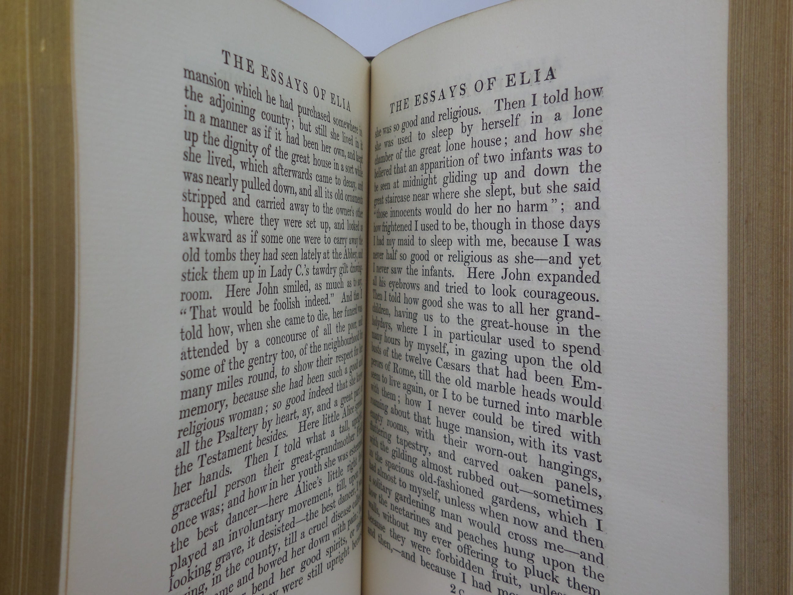 THE ESSAYS OF ELIA BY CHARLES LAMB CA. 1910 FINE RIVIERE BINDING