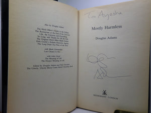 MOSTLY HARMLESS BY DOUGLAS ADAMS 1992 SIGNED AND INSCRIBED