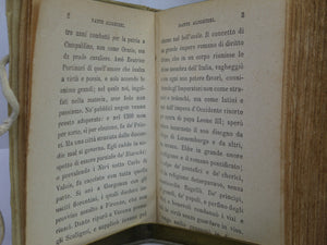 THE DIVINE COMEDY OF DANTE ALIGHIERI, HAND-PAINTED MINIATURE BINDING BY GIANNINI