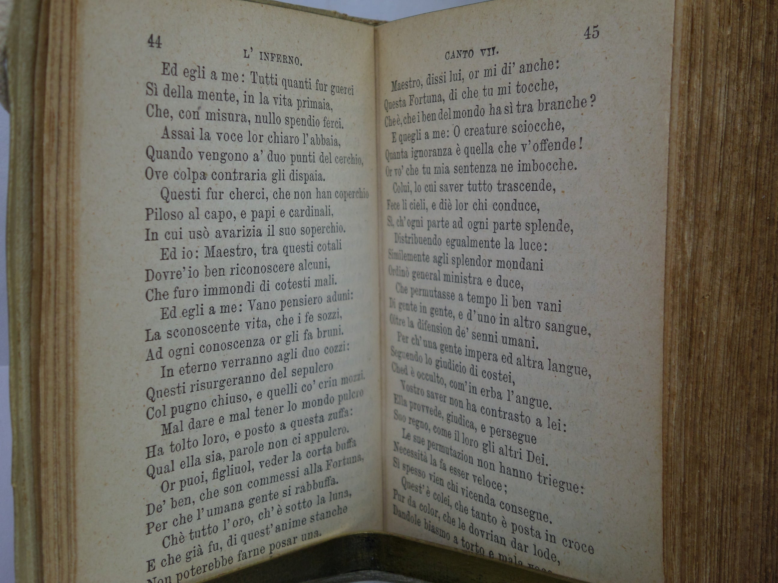 THE DIVINE COMEDY OF DANTE ALIGHIERI, HAND-PAINTED MINIATURE BINDING BY GIANNINI