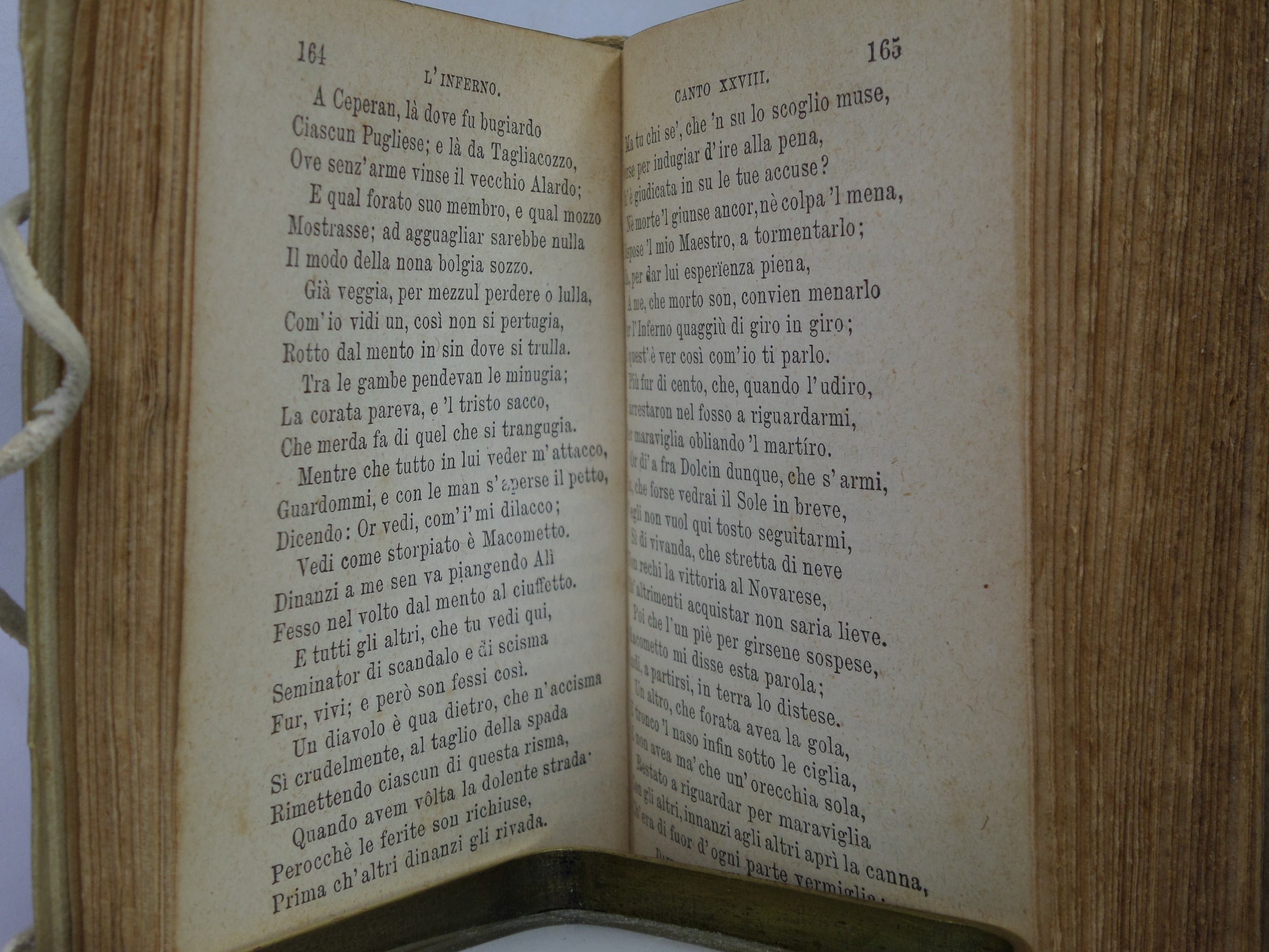 THE DIVINE COMEDY OF DANTE ALIGHIERI, HAND-PAINTED MINIATURE BINDING BY GIANNINI