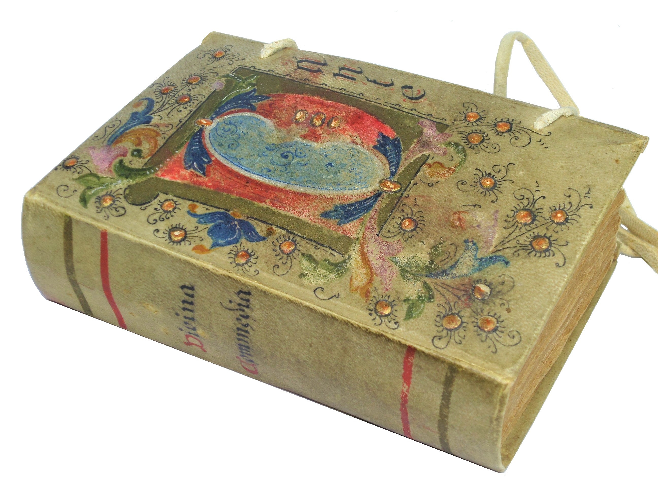 THE DIVINE COMEDY OF DANTE ALIGHIERI, HAND-PAINTED MINIATURE BINDING BY GIANNINI