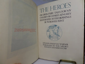 THE HEROES OR GREEK FAIRY TALES BY CHARLES KINGSLEY 1912 DURVAN FINE BINDING