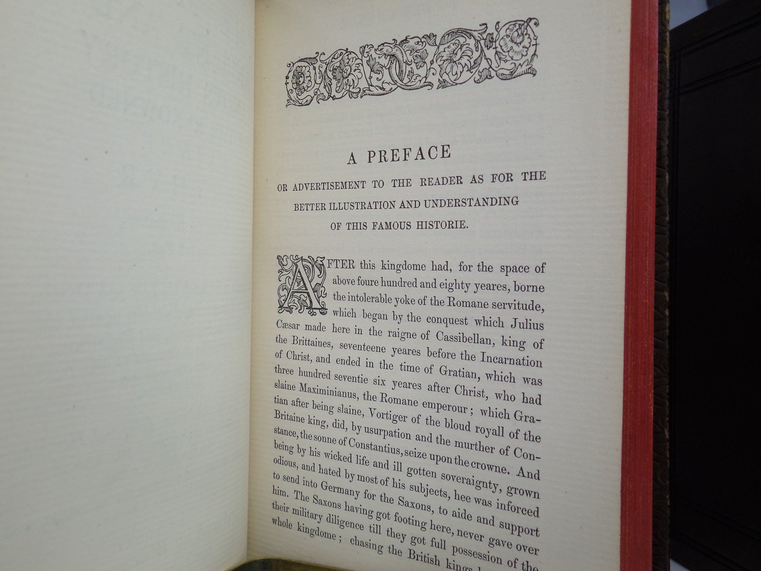 LA MORT D'ARTHUR BY SIR THOMAS MALORY 1866 LEATHER BOUND IN THREE VOLUMES