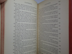 LA MORT D'ARTHUR BY SIR THOMAS MALORY 1866 LEATHER BOUND IN THREE VOLUMES